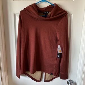 Fundamental Coast Sweatshirt Women’s Size Small Slit Back Dylan 2 Salsa